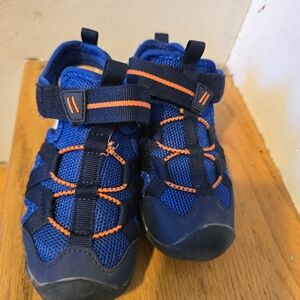Kids Blue and Orange Sandals